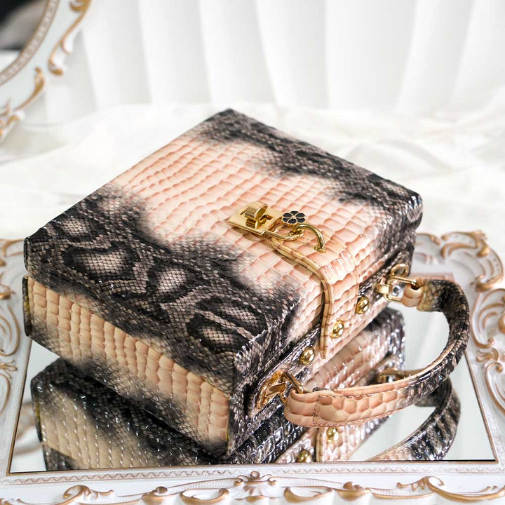 Glossy Serpent Hand Bag