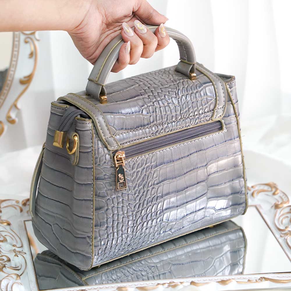 Glam Grey Broad Belt Bag