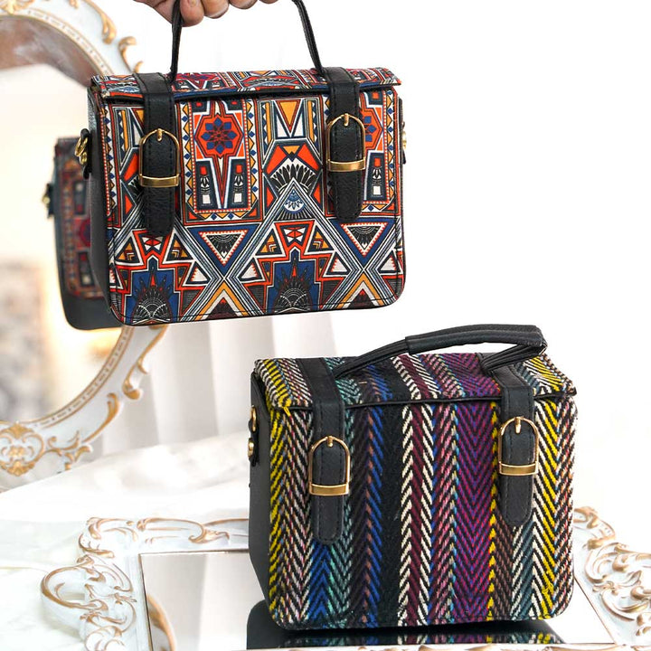 Boho Multicolor Box Bag