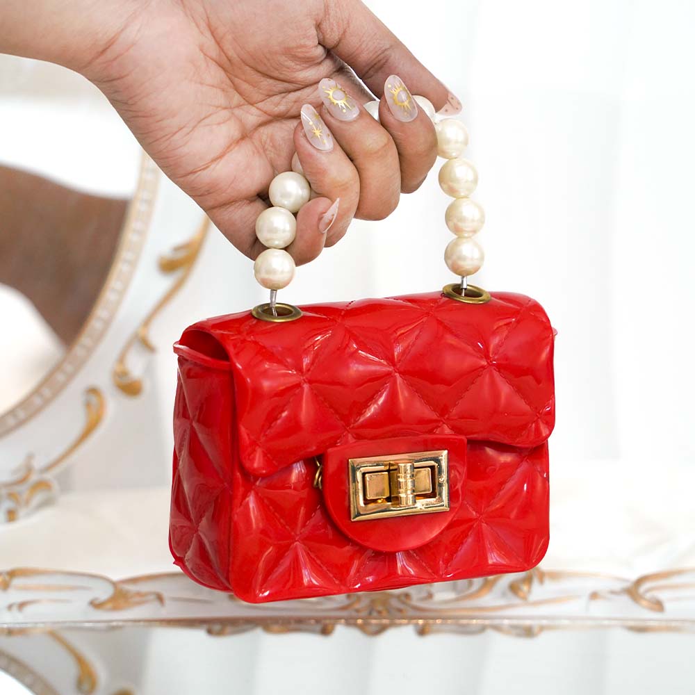 Mini Jelly Bags With Pearl Handle
