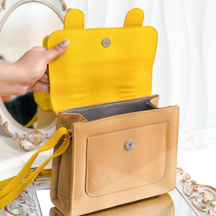Trendy Dual Color Large Belt Bag