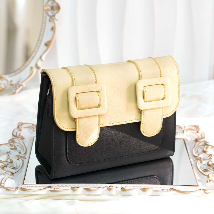 Trendy Dual Color Large Belt Bag