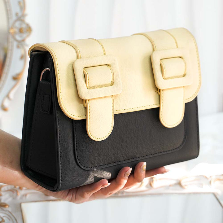 Trendy Dual Color Large Belt Bag