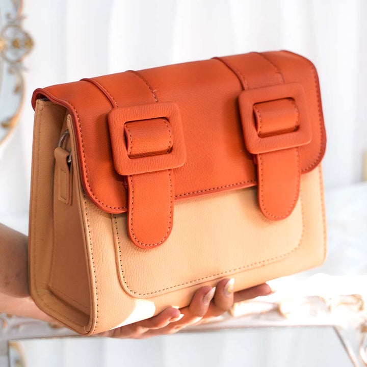 Trendy Dual Color Large Belt Bag