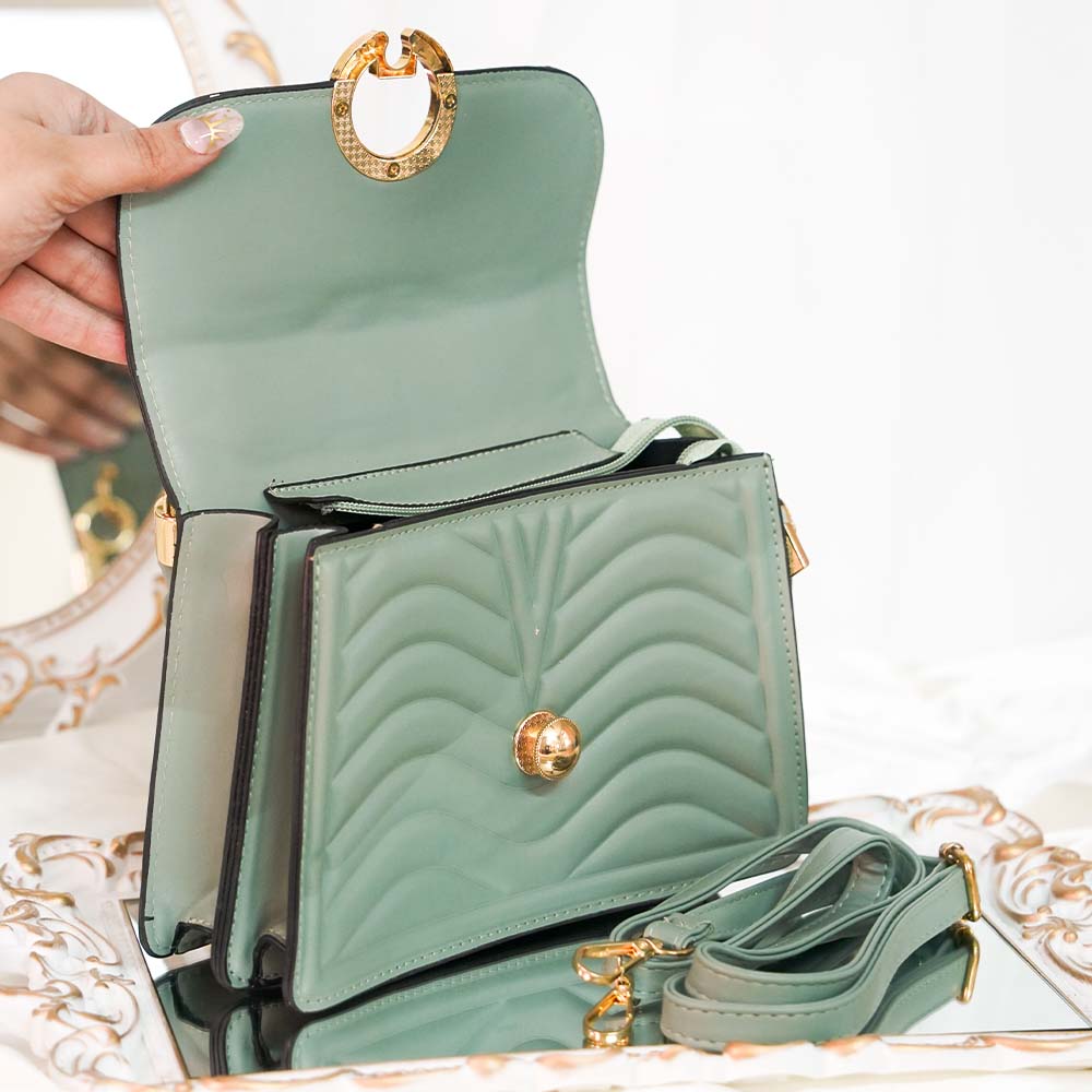 Quilted Gleam HandBag