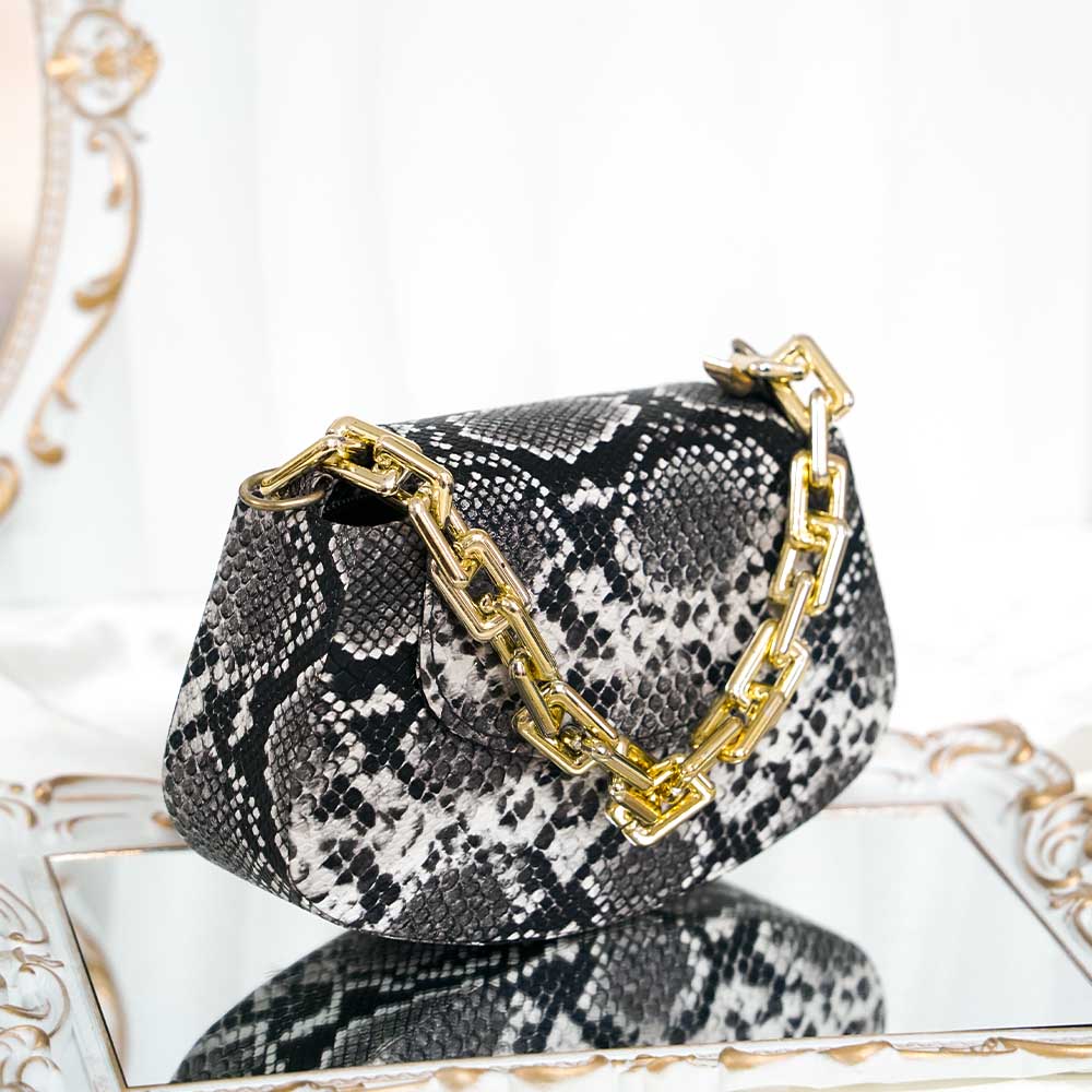 Retro Snake Print Bag
