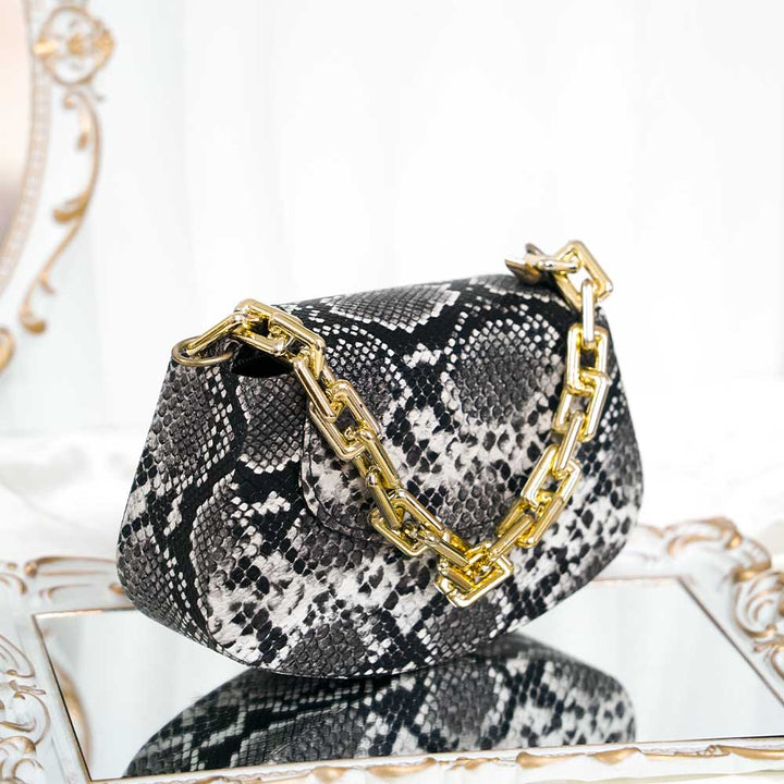 Retro Snake Print Bag