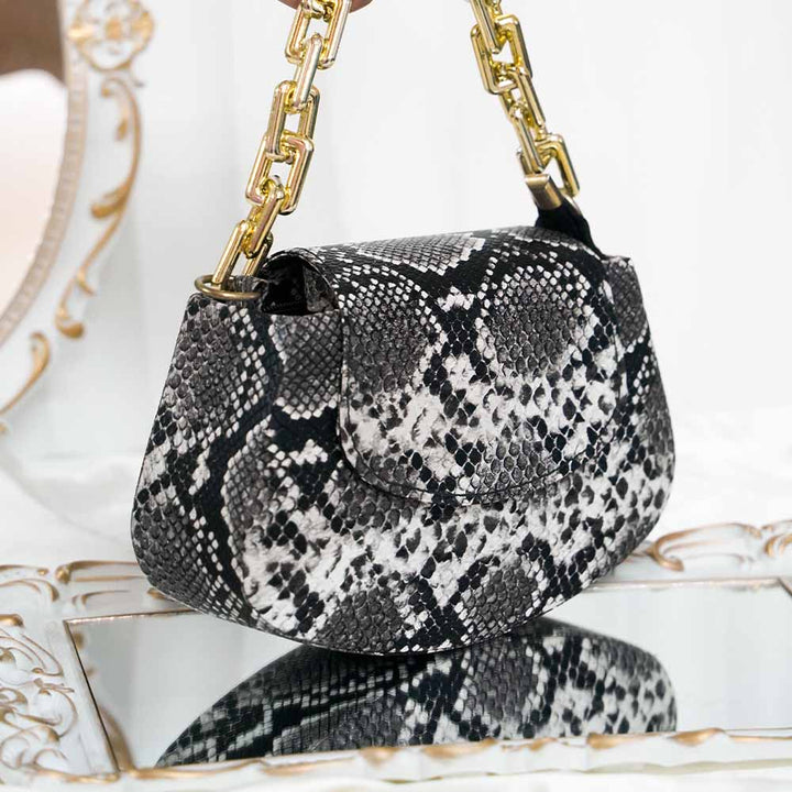 Retro Snake Print Bag