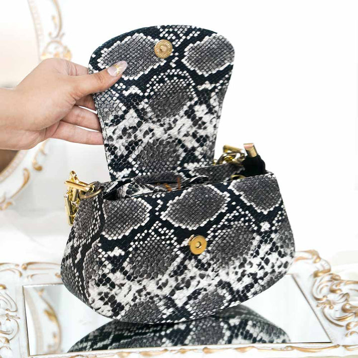 Retro Snake Print Bag