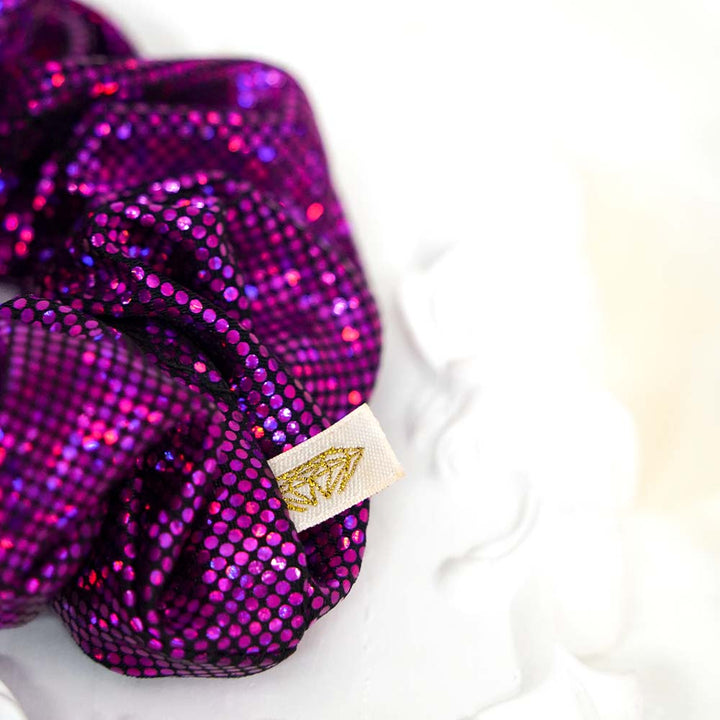 Pretty Pink Holographic Scrunchies Set Of 3