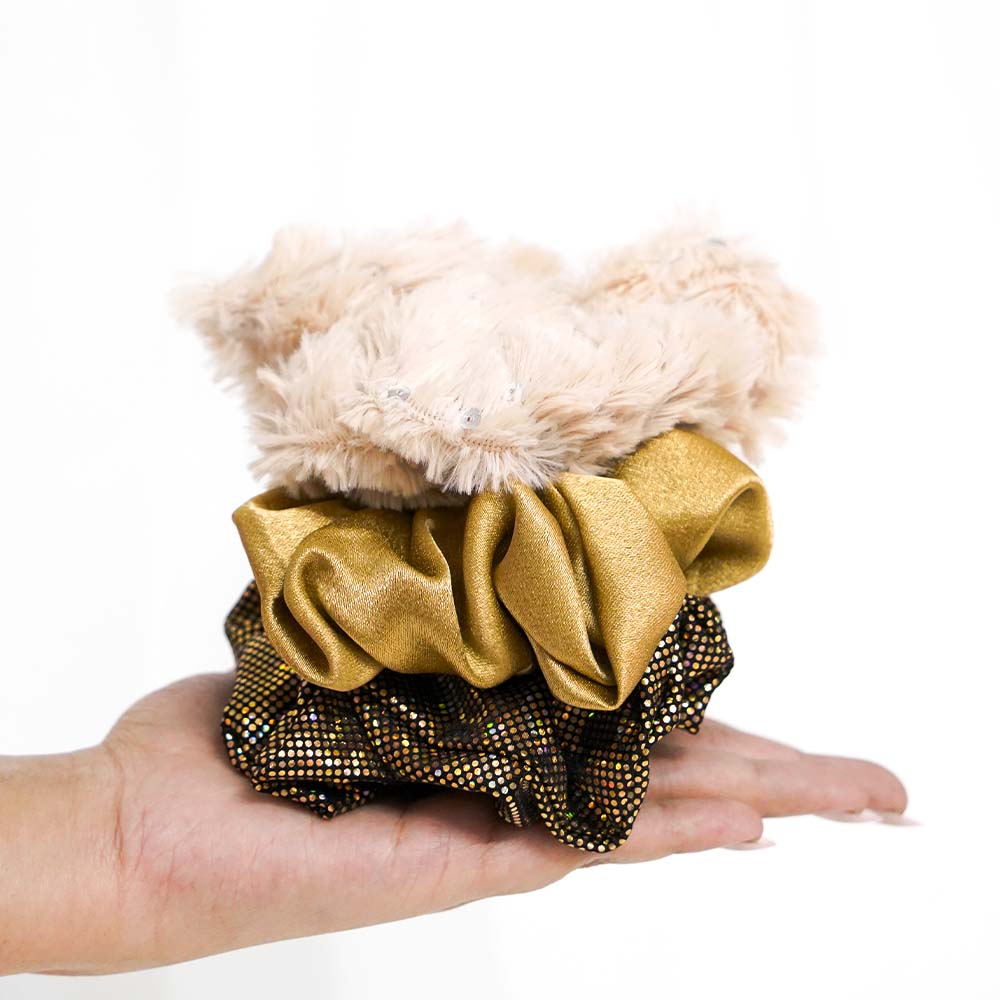 Gold Rush Holographic Scrunchie Set Of 3