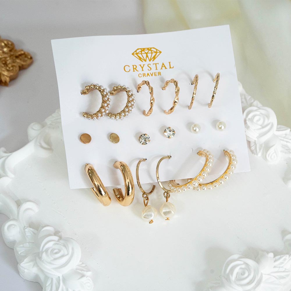 Make A Statement 9 Pairs Earring Set