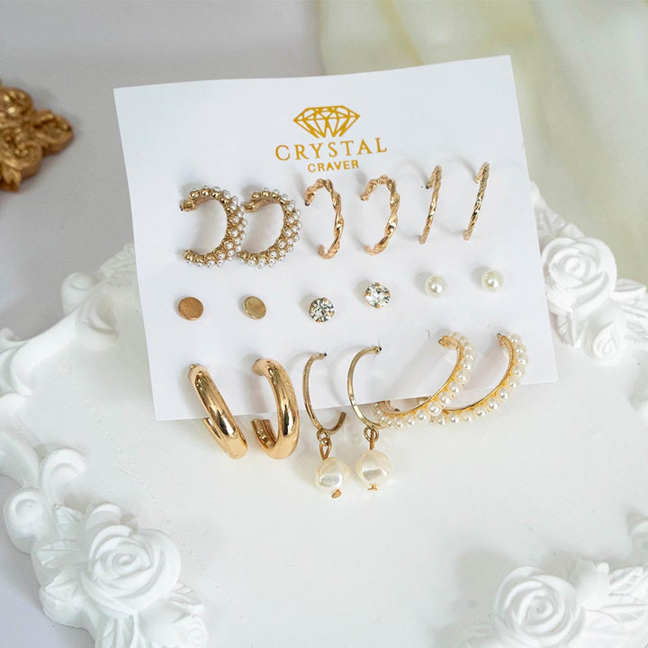 Make A Statement 9 Pairs Earring Set