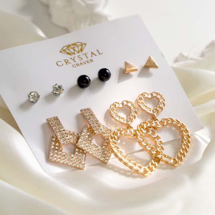 5 pair Luxe Style Earring Set