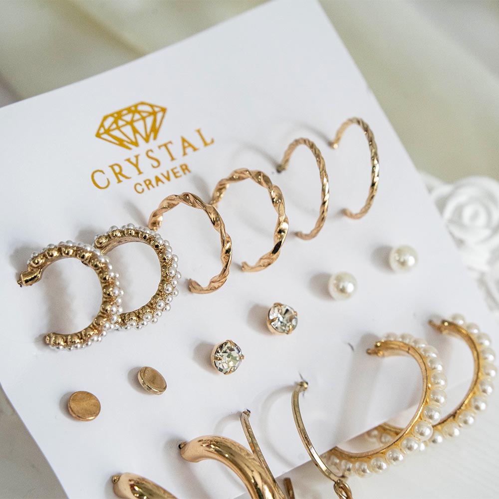 Make A Statement 9 Pairs Earring Set