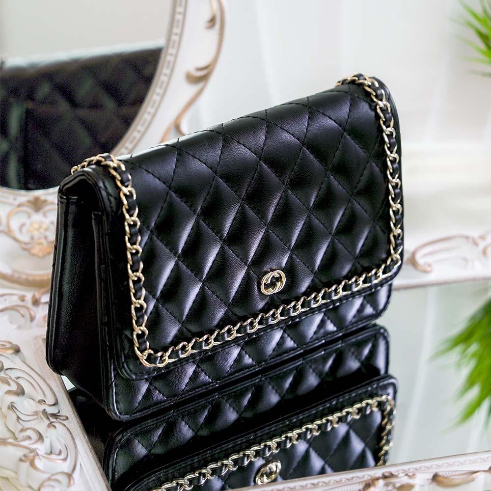Black Caviar Sling Bag