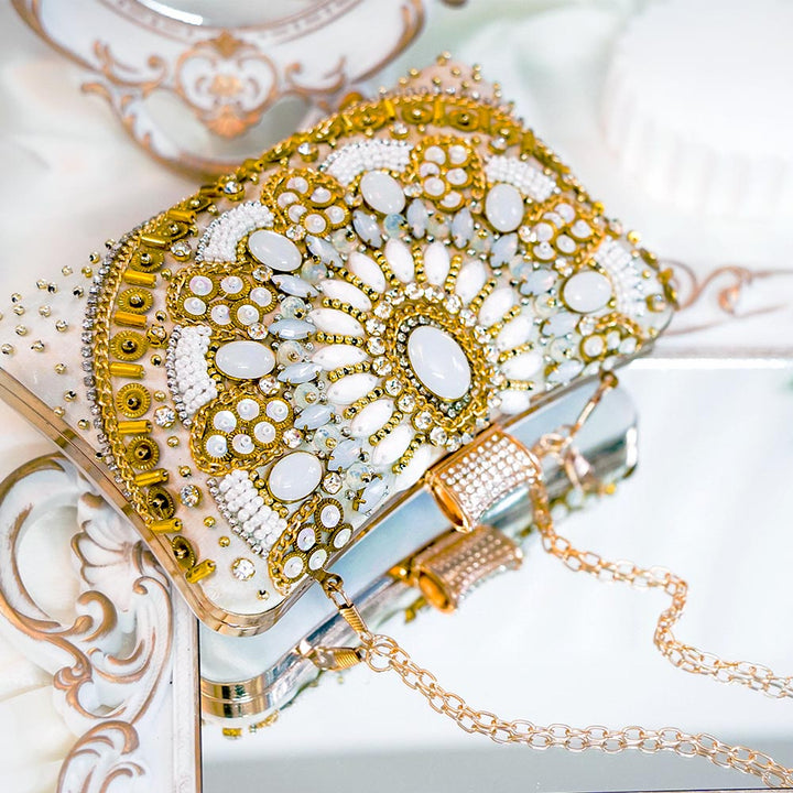 Classic White Clutch Bag