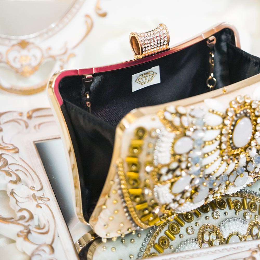 Classic White Clutch Bag