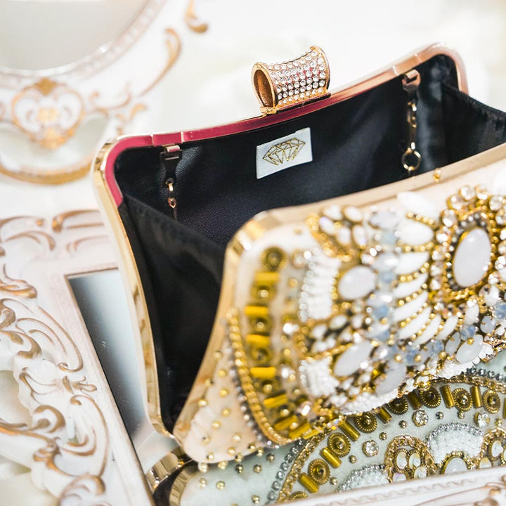 Classic White Clutch Bag