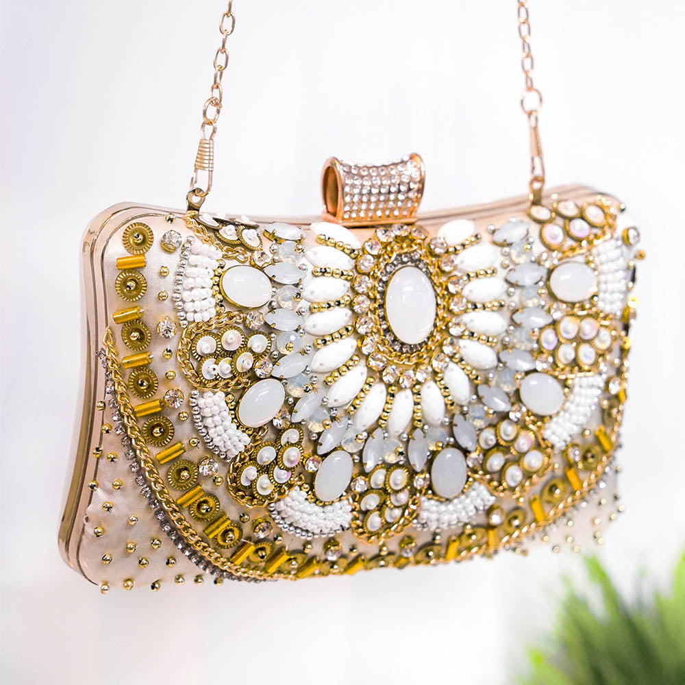 Classic White Clutch Bag