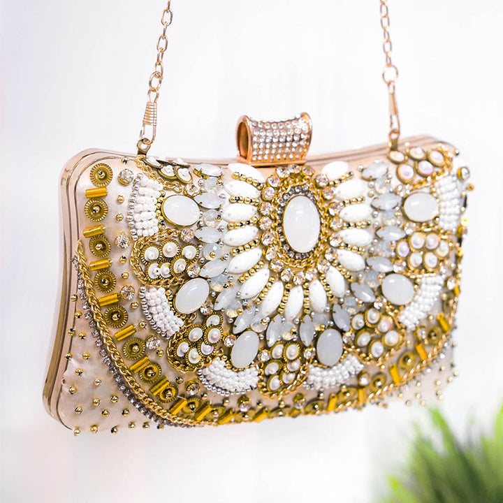 Classic White Clutch Bag