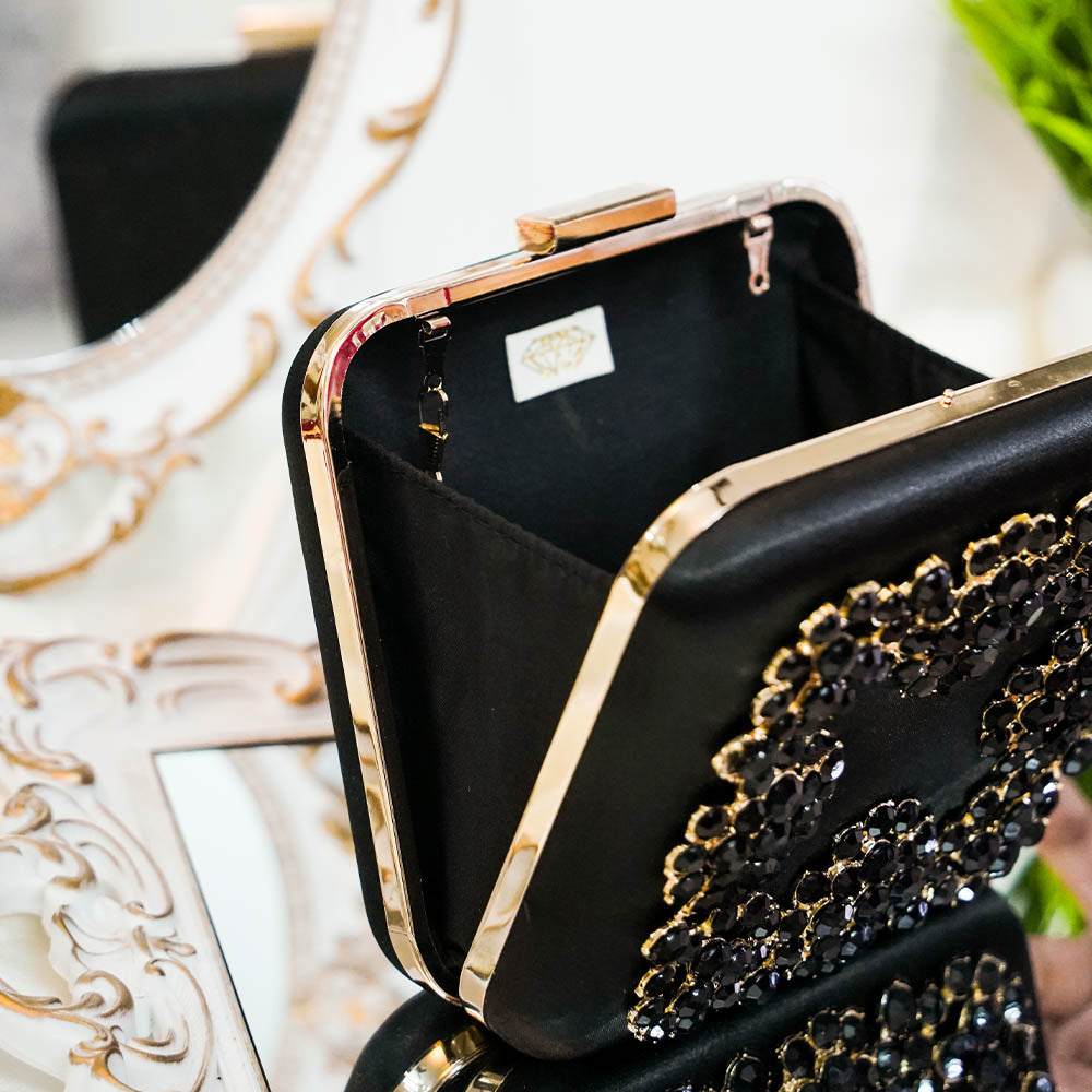 Crystal Cube Clutch Bag