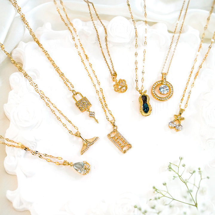 Dainty Pendant Stainless Steel Necklace