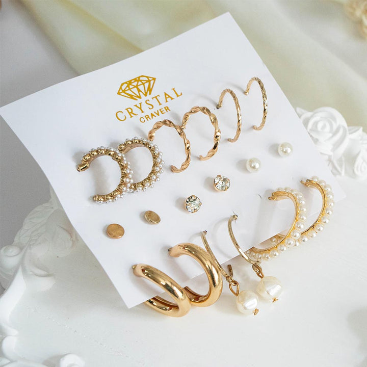 Make A Statement 9 Pairs Earring Set