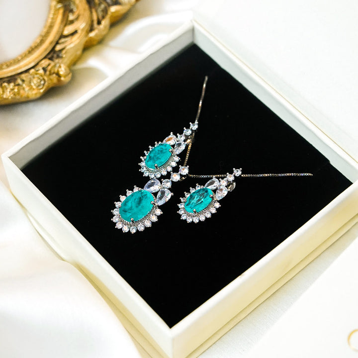 River Ride Platinum Plated Necklace Set