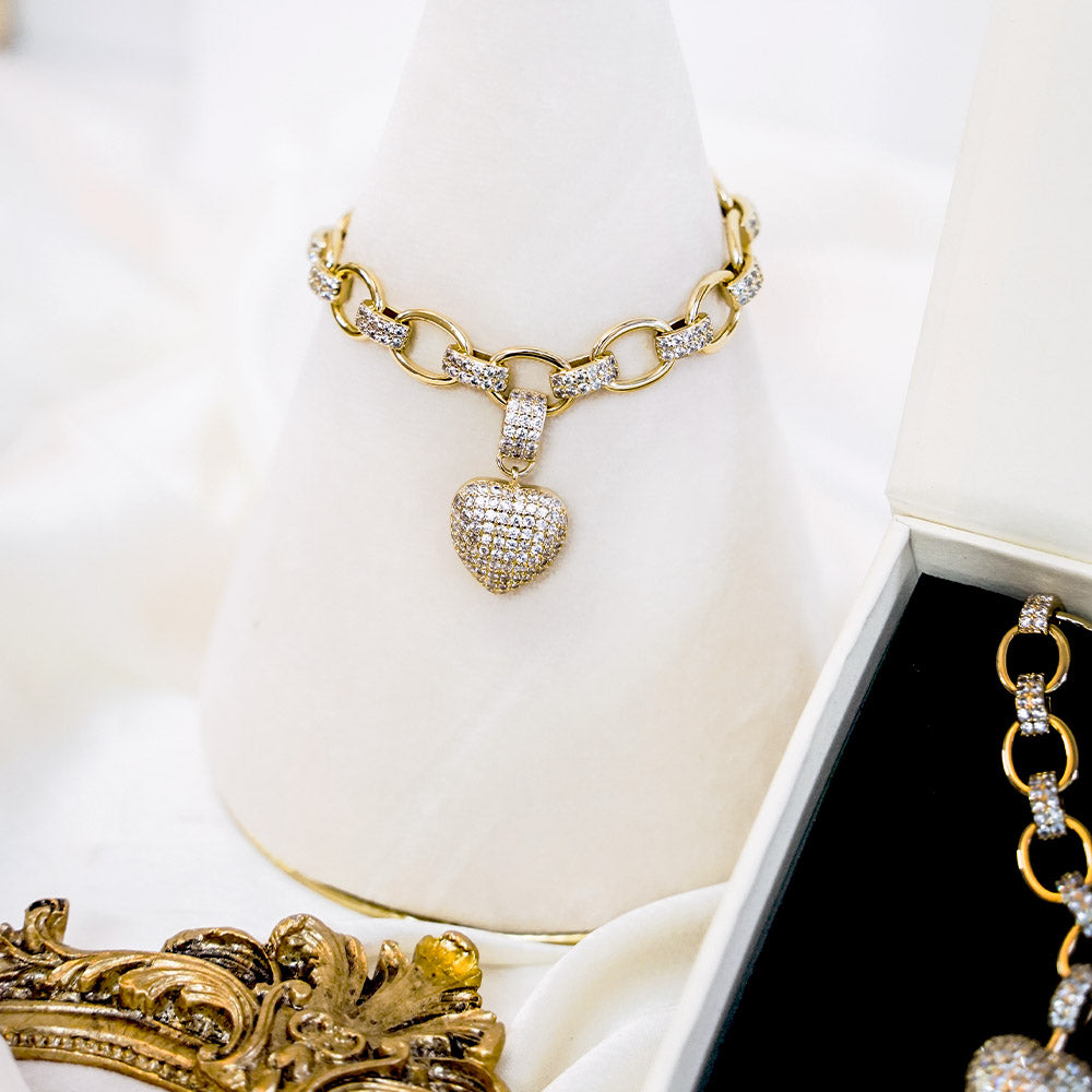 Celestial Gold Plated Necklace & Bracelet Set