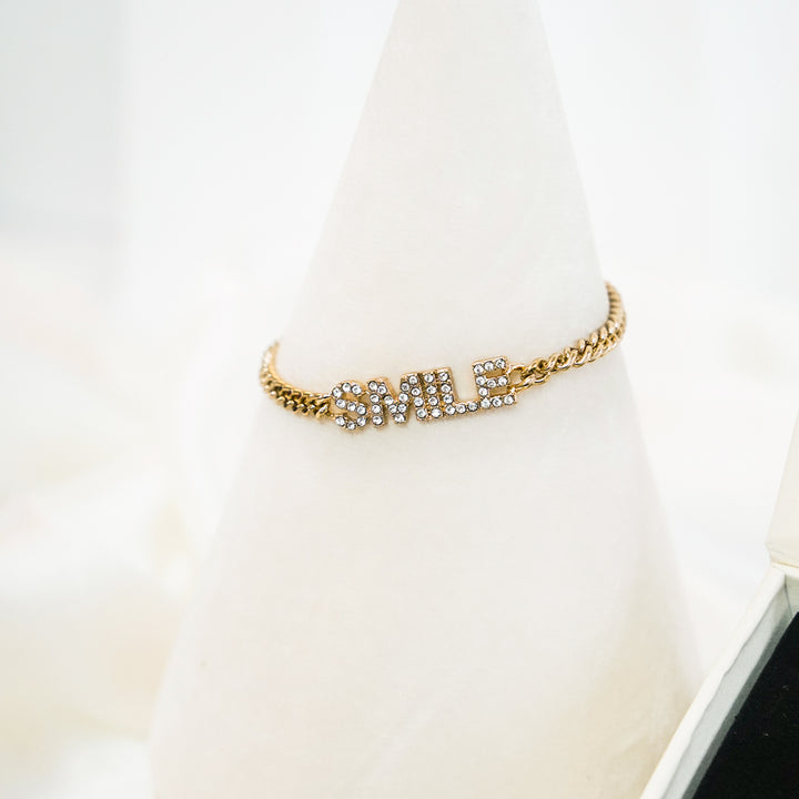 Smile Heavy Chain Gold Plated Jewelry Set