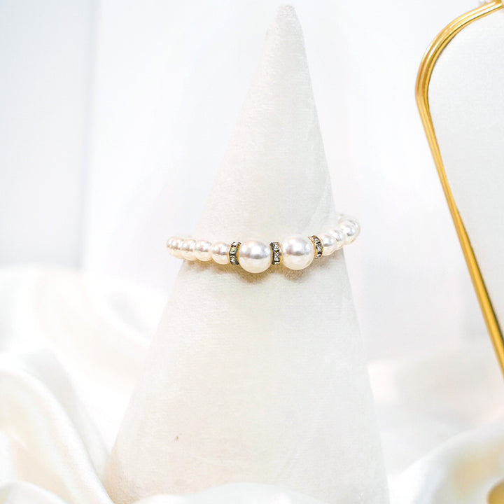 Pearl Jewel Earring, Bracelet & Necklace Combo