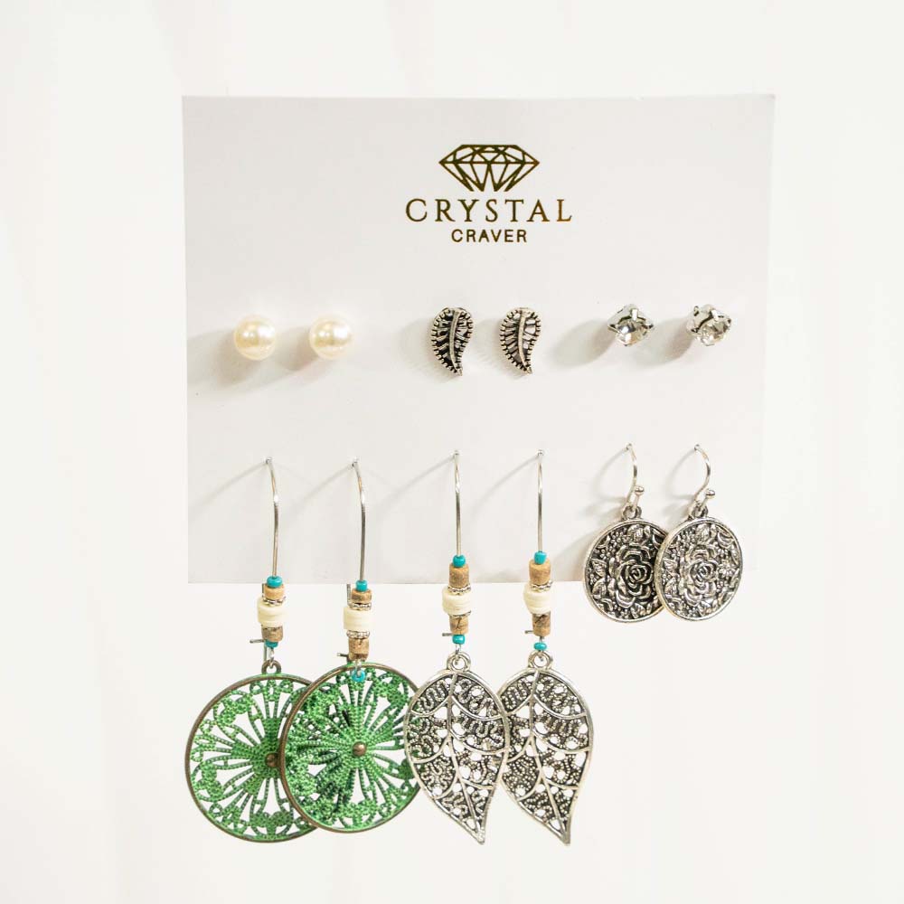 Bohemian Style Earring Set Of 6