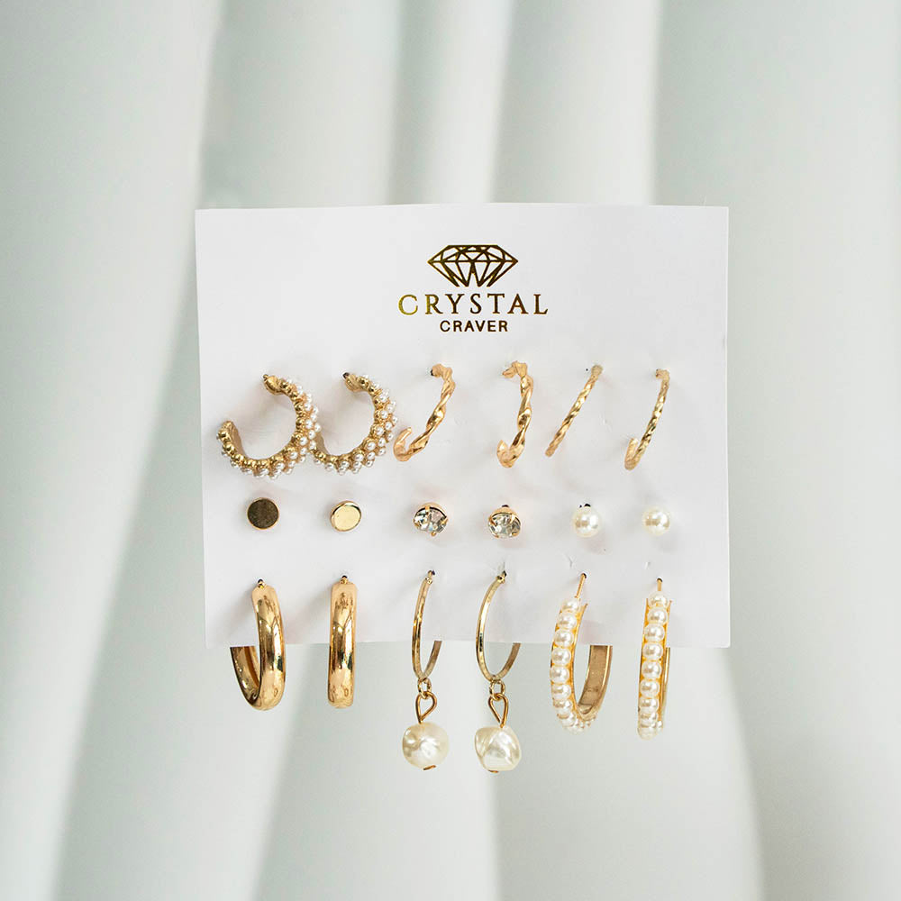 Make A Statement 9 Pairs Earring Set