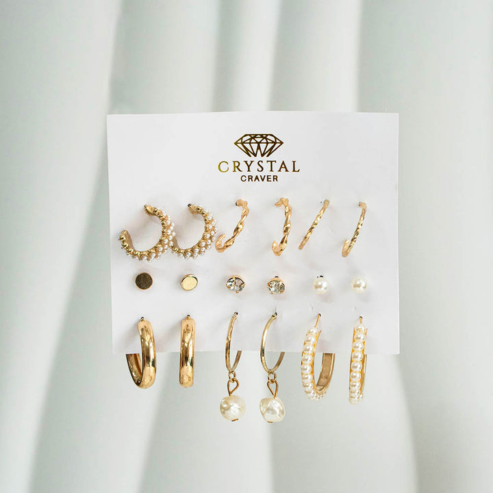 Make A Statement 9 Pairs Earring Set