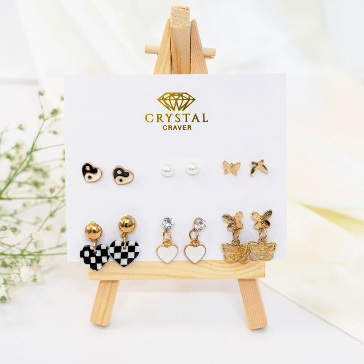 Fashion Buzz Earring Set Of 6