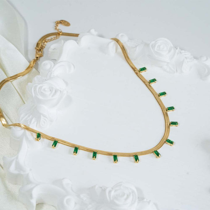 Flat Gold Chain Stainless Steel Necklace