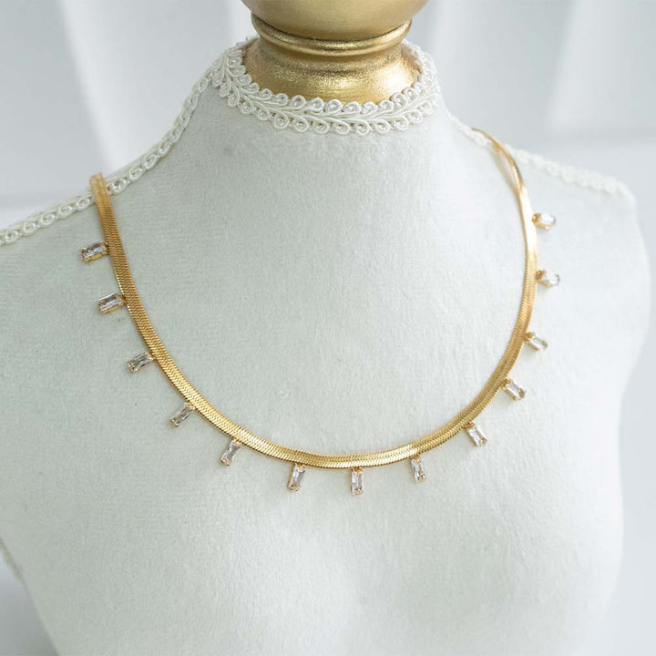 Flat Gold Chain Stainless Steel Necklace