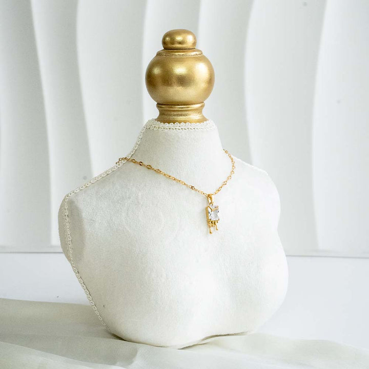 Melting Diamond Stainless Steel Necklace