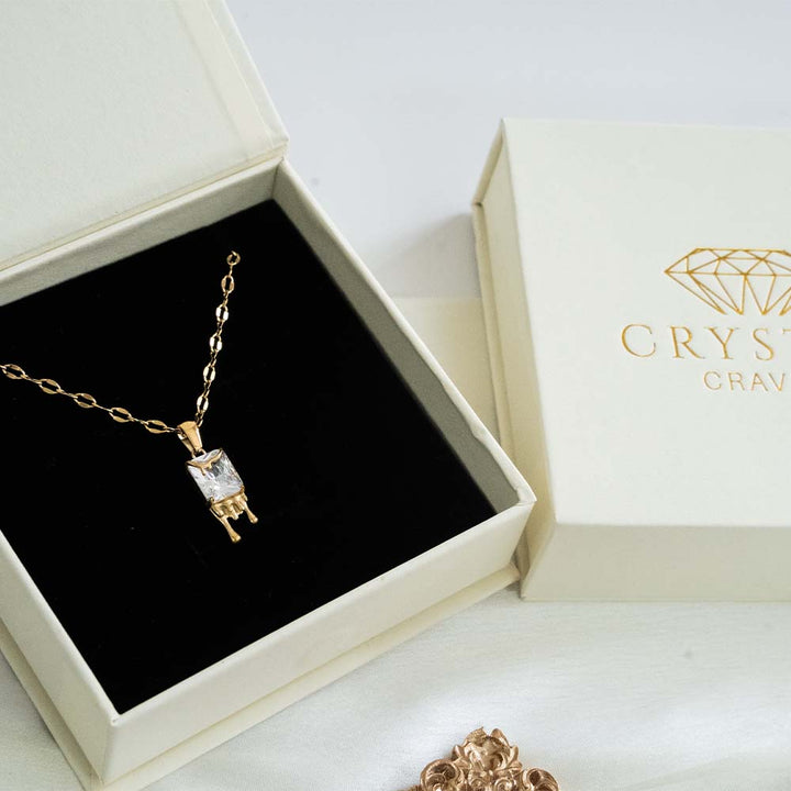 Melting Diamond Stainless Steel Necklace