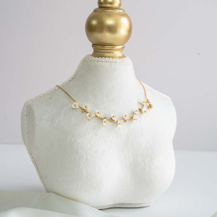 Sweet Flowers Stainless Steel Necklace