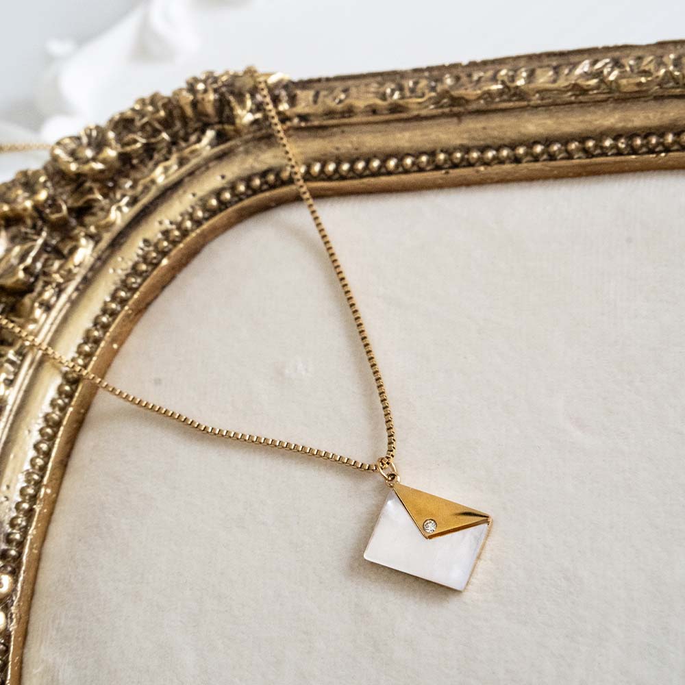 Chic Envelope Stainless Steel Necklace