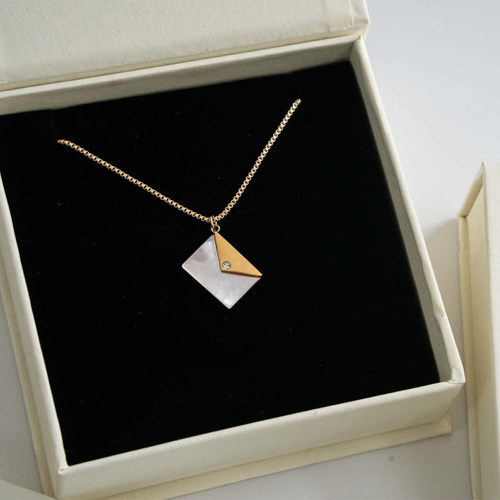 Chic Envelope Stainless Steel Necklace