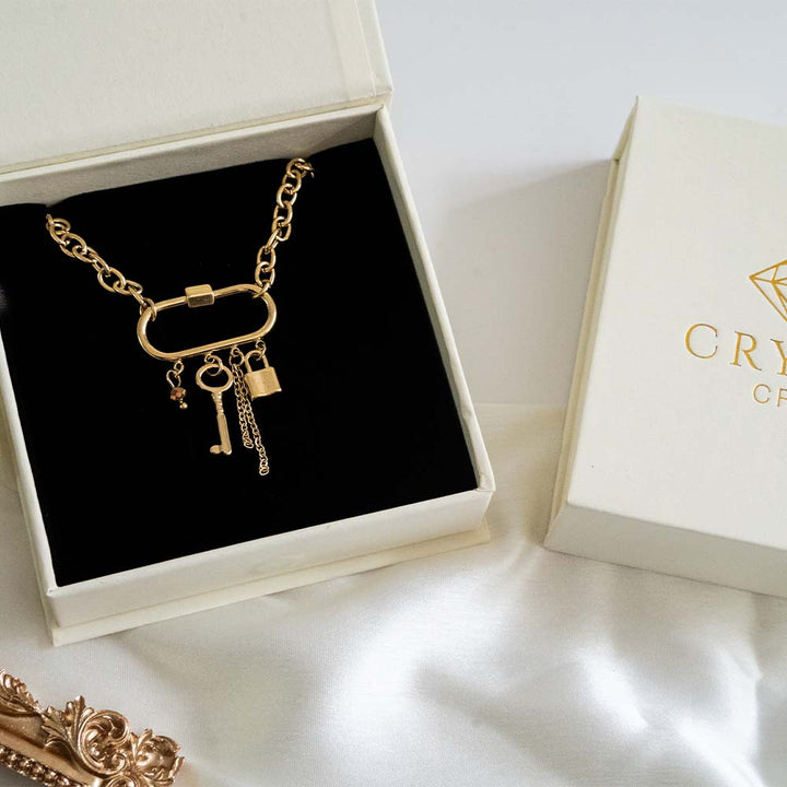Lock & Key Stainless Steel Necklace
