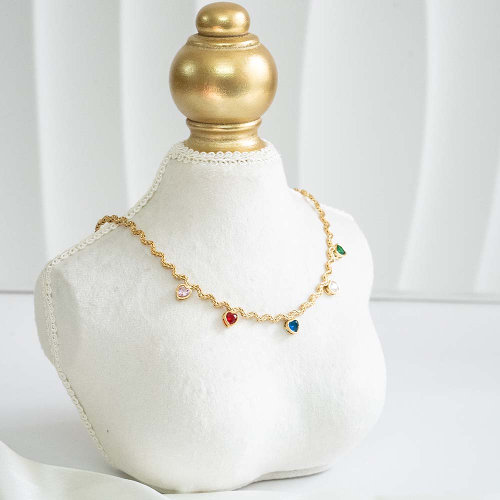 Heart Charm Stainless Steel Necklace