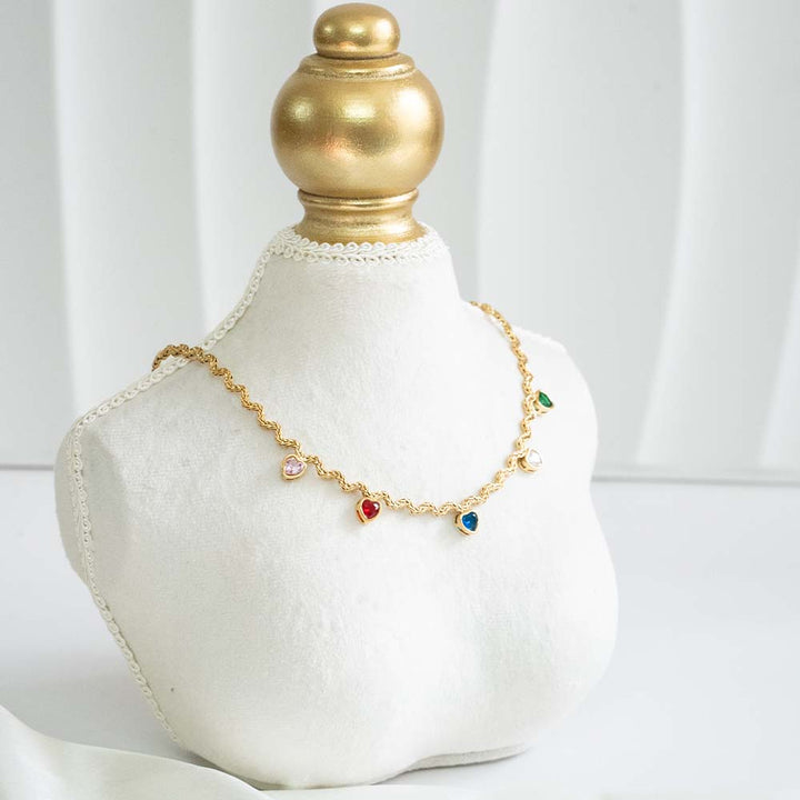 Heart Charm Stainless Steel Necklace