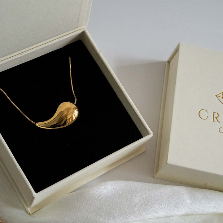 GlowDrop Stainless Steel Necklace