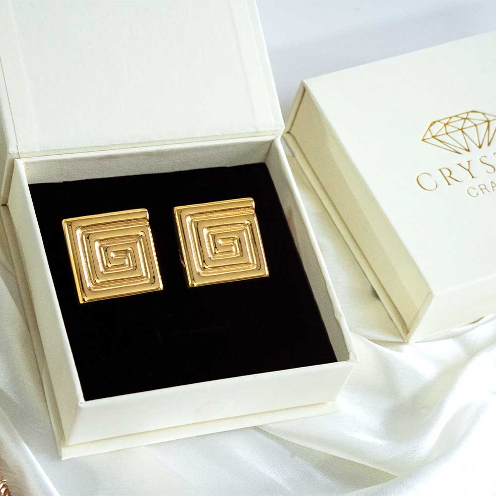 Chunky Spiral Stud Stainless Steel Earring