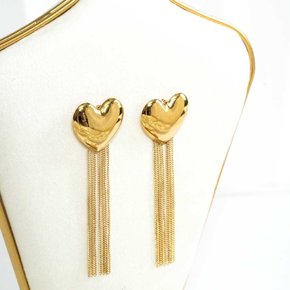 Lovestruck Heart Stainless Steel Earring