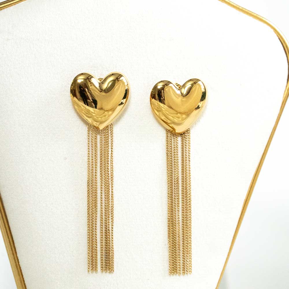 Lovestruck Heart Stainless Steel Earring